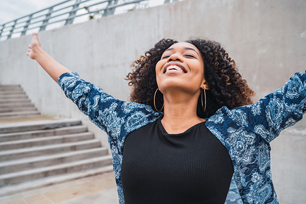 Woman Rejoicing