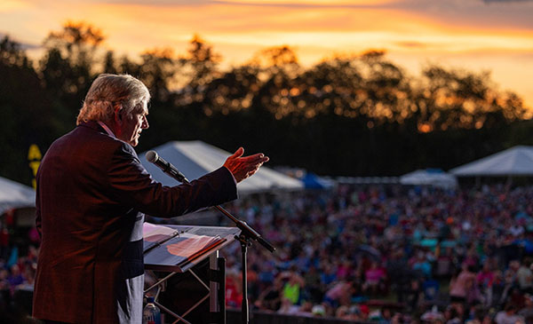 Franklin Graham Preaching at Faithfest 2024