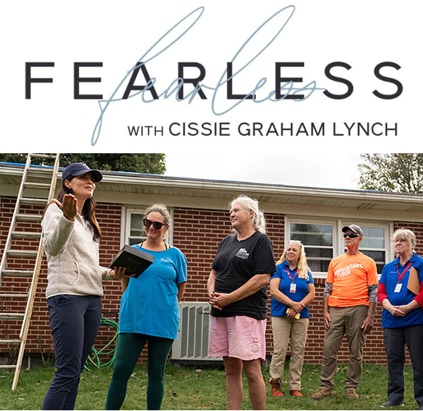 Cissie Graham Lynch with Hurricane Helene Victims in North Carolina