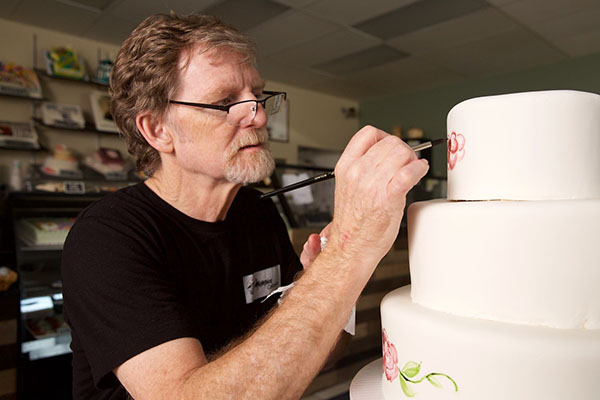 Jack Phillips Decorating a Cake