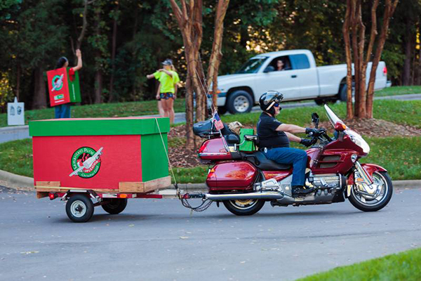 Bikers with Boxes Event at the Billy Graham Library