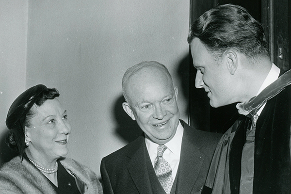 Billy Graham with President Dwight D. Eisenhower