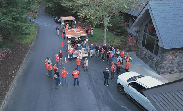 Chaplains and Volunteers Gathered at The Cove