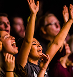 College Students Worshipping