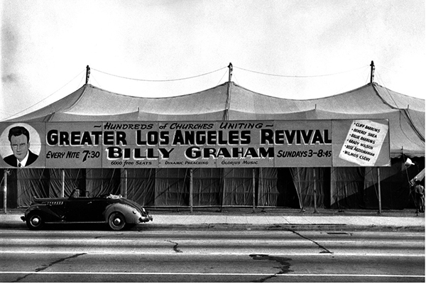 1949 Canvas Cathedral at Billy Graham Crusade