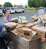 Ministry Distributing Food