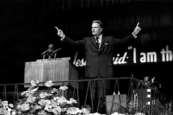 Billy Graham Preaching