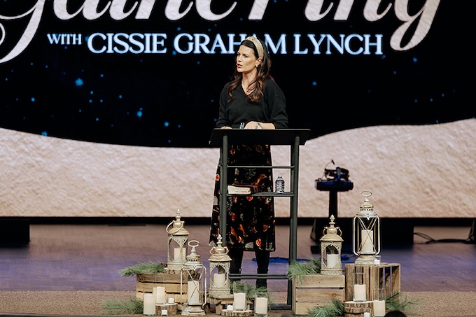 Cissie Graham Lynch Speaking at Cornerstone Chapel