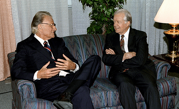 Billy Graham with Former President Jimmy Carter