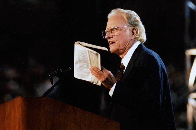 Billy Graham Preaching