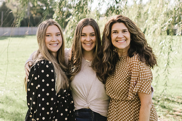 Ashley and Taylor Krause with Mother