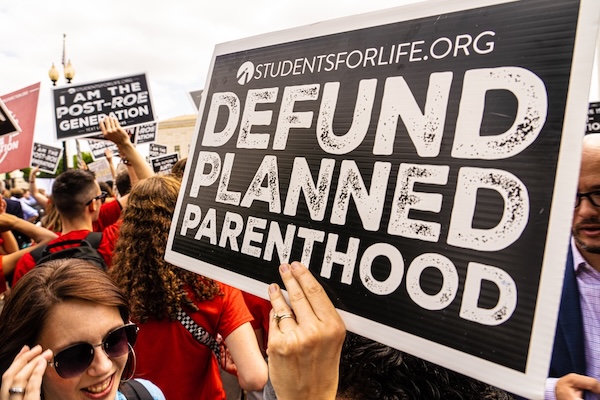 Defund Planned Parenthood Sign Defund Planned Parenthood Sign