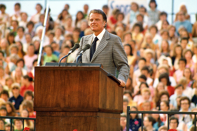 Billy Graham Preaching Billy Graham Preaching