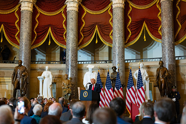 President Trump Speaking in the US Capitol Rotunda President Trump Speaking in the US Capitol Rotunda