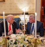 President Donald Trump with Franklin Graham