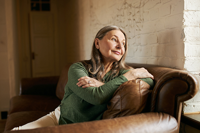 Woman Looking Hopeful Woman Looking Hopeful