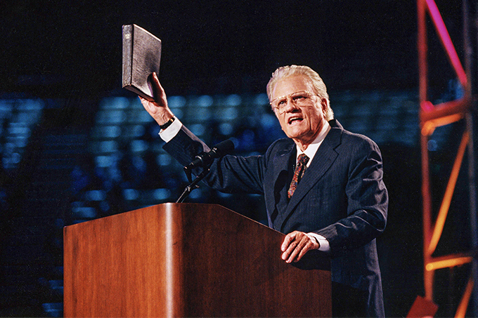 Billy Graham Preaching