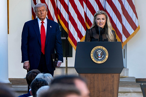 President Donald Trump with Erika Kirk President Donald Trump with Erika Kirk