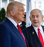 President Donald Trump with Prime Minister Benjamin Netanyahu
