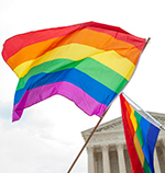 Supreme Court and Rainbow Flag