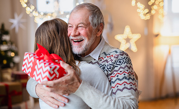 Giving a Gift at Christmas