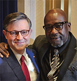 House Speaker Mike Johnson with Pastor Dennis Hodges